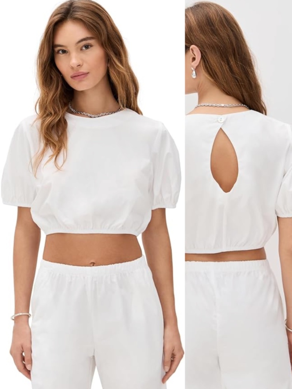 Shopbop LE BOP Lillian Cropped Blouse 100% Cotton Size XS